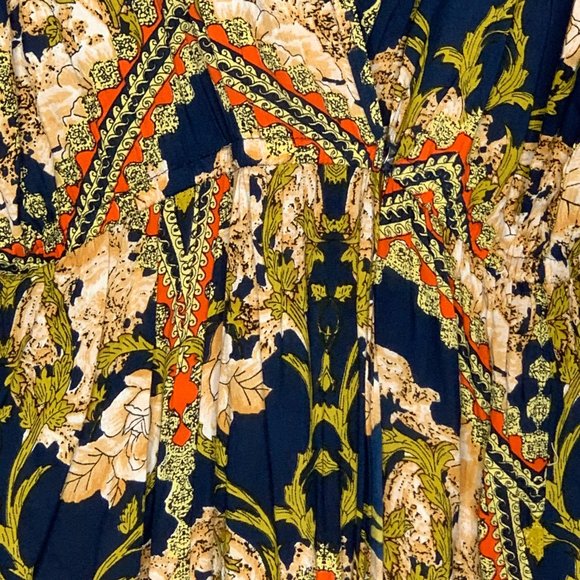 Panache Maxi length Faux Wrap‎ Dress with Snaps Size Medium - Picture 2 of 16